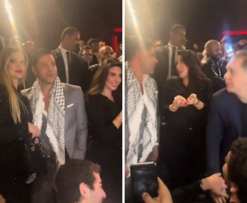 شاهد حرب ساخنة بين ياسمين صبري وزوجة ابن عادل إمام